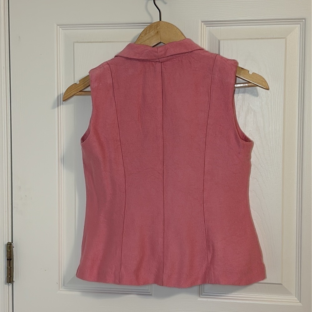 Vintage Pink Top, sleeveless jacket, 4P - Picture 6 of 6